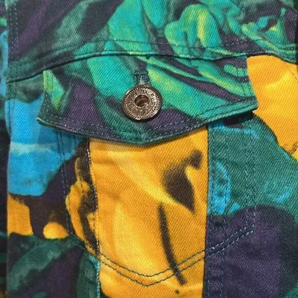 Isaac‎ Mizrahi Multi-Coloured Denim Jacket Size M - Picture 5 of 12